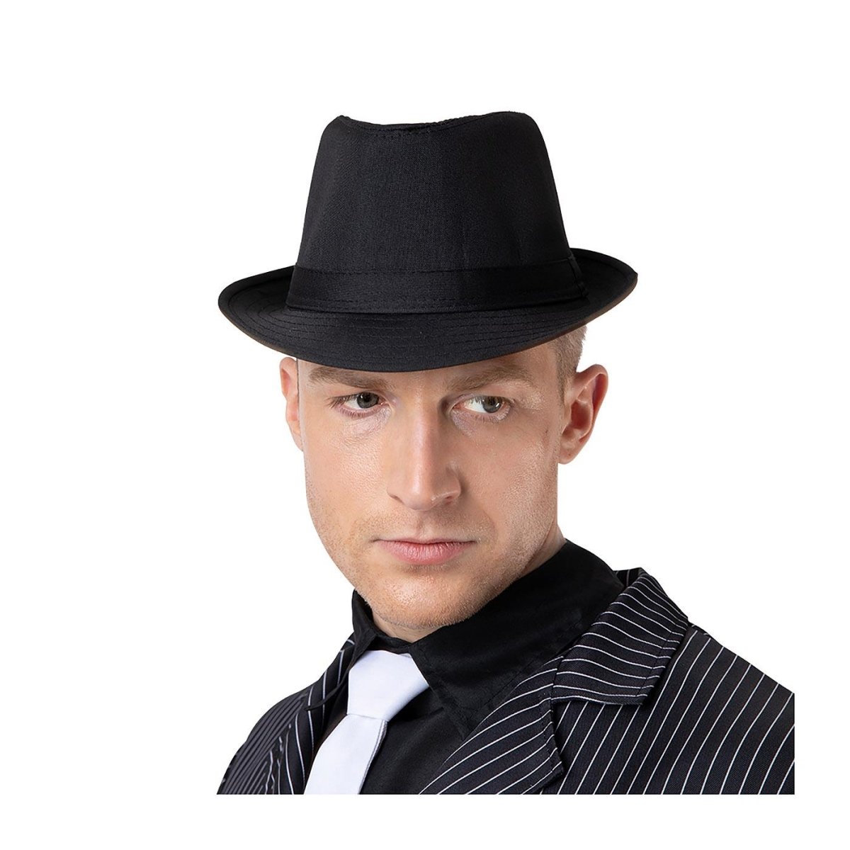 Wicked Costumes Ltd - Trilby Hat (Black) - Adult - Fancy Dress Central