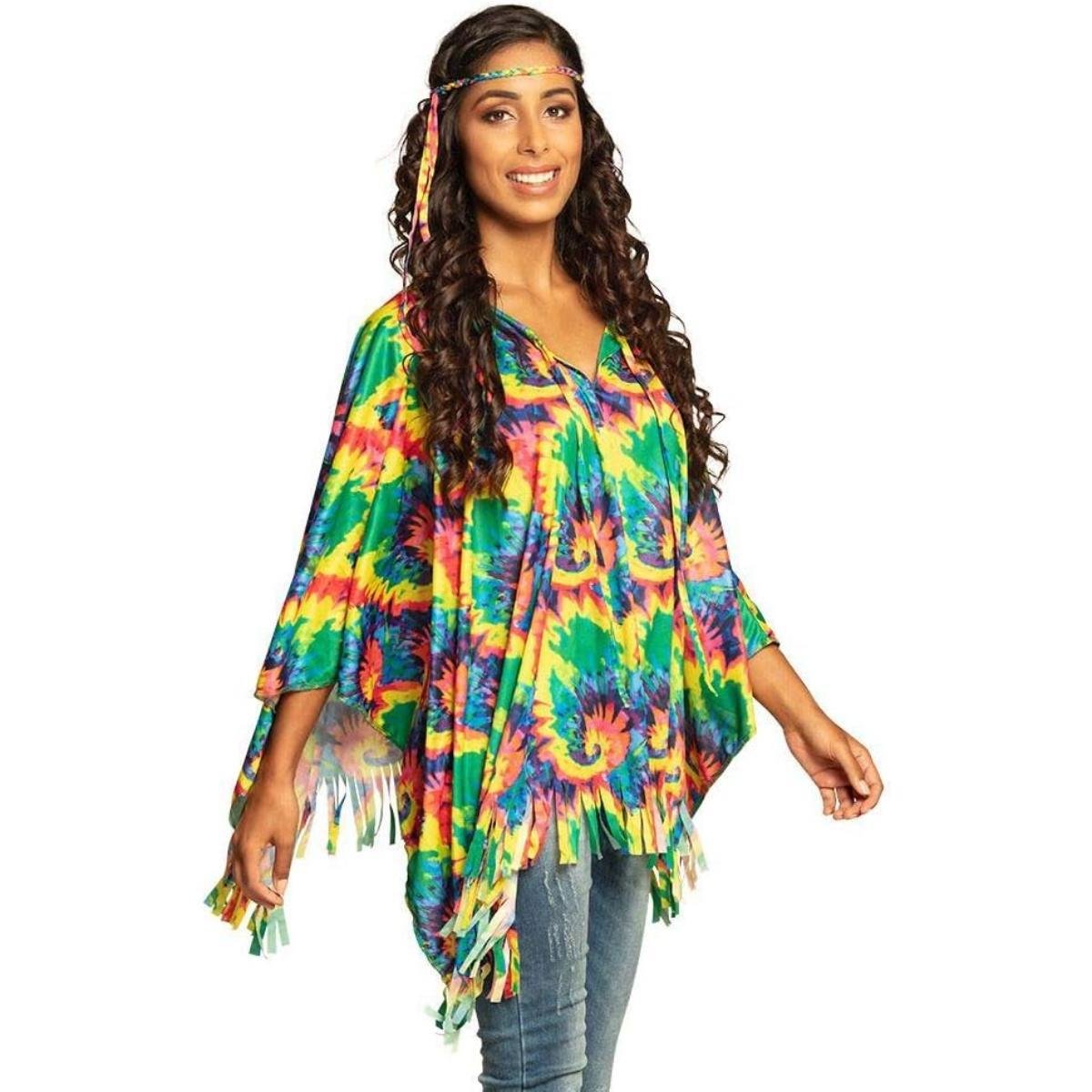 Boland - Hippie Poncho - Adult - Fancy Dress Central