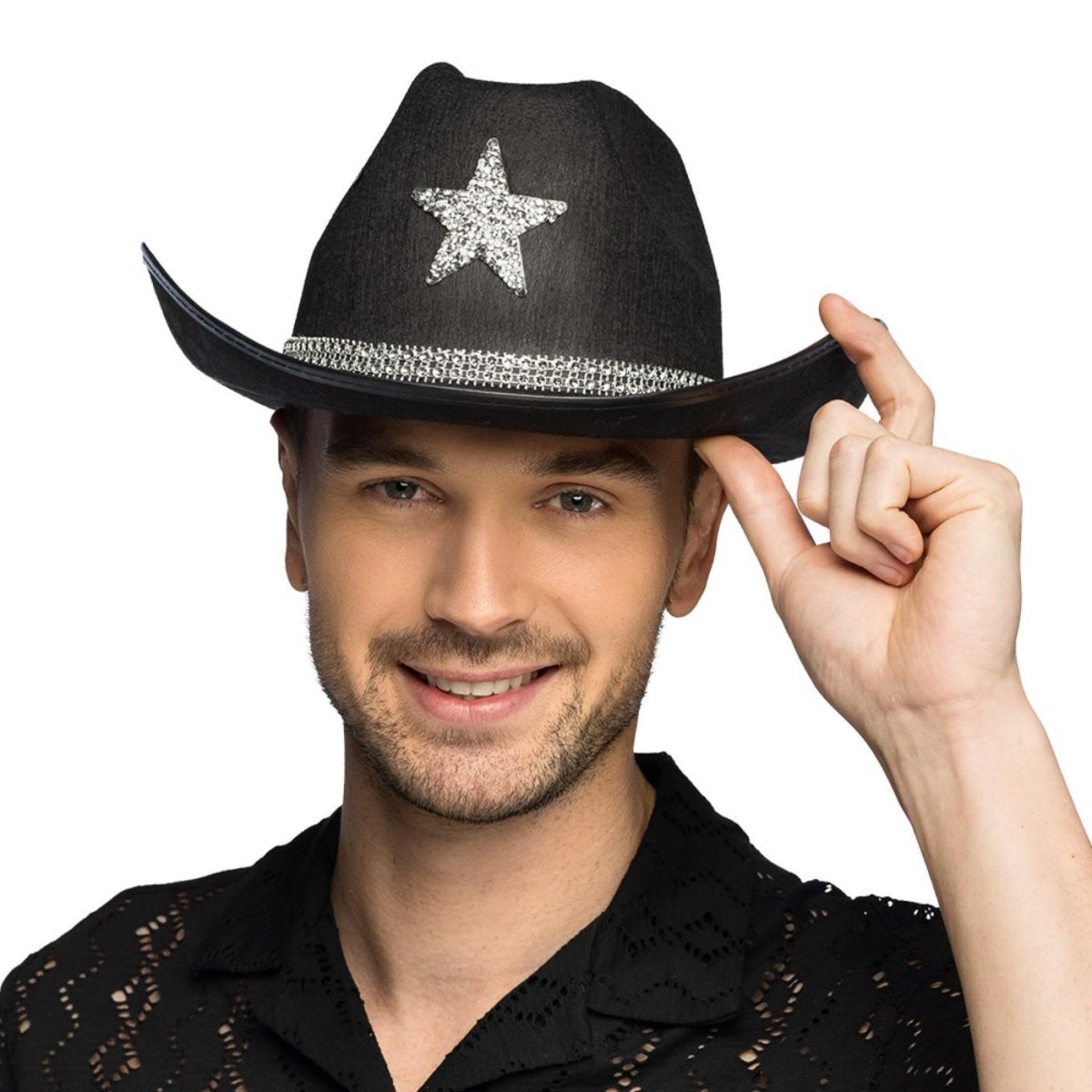 Fancy Dress Central - Taylor Cowboy Hat (Black) - Adult - Fancy Dress Central