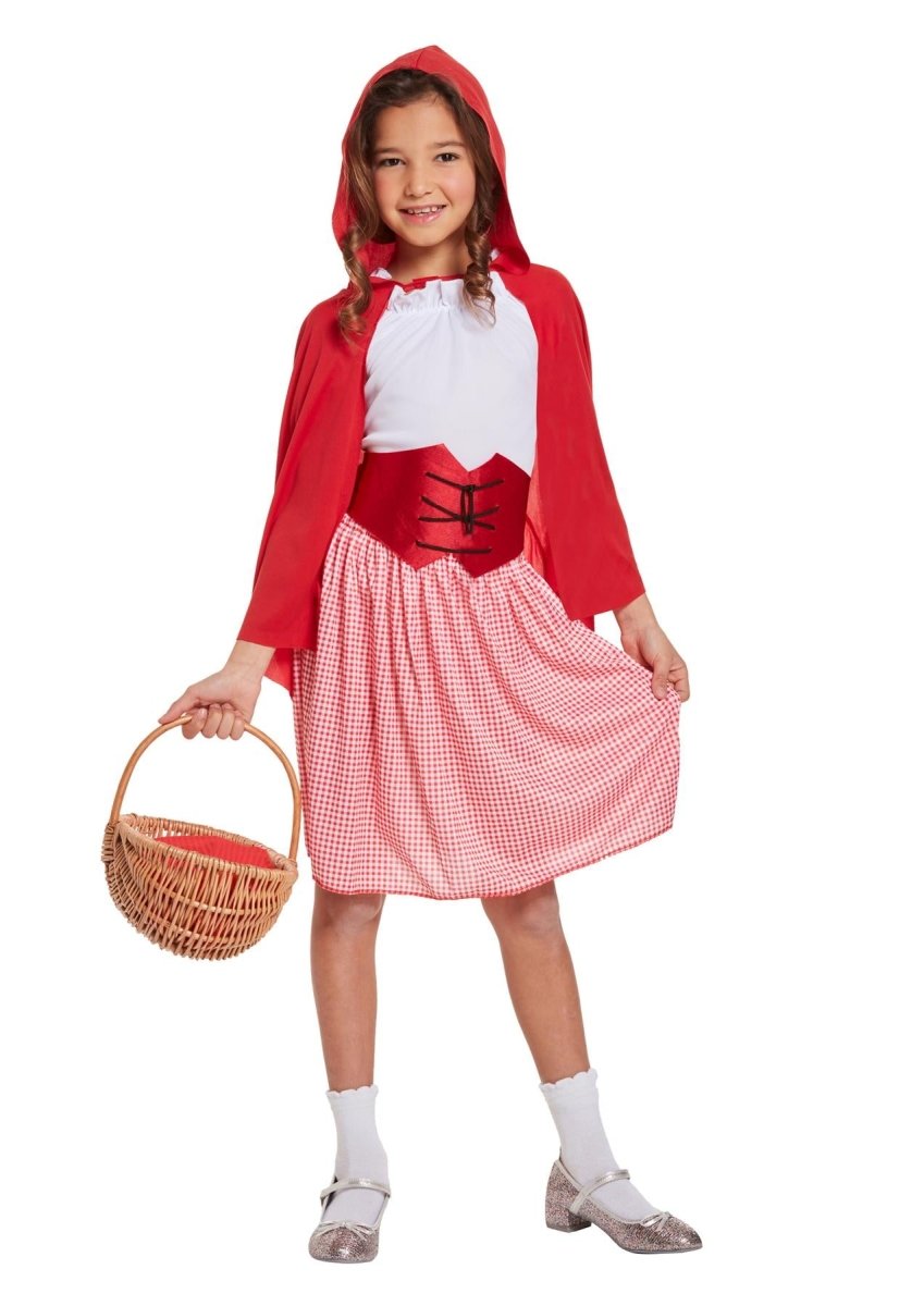 Henbrandt - Red Hooded Costume - Girls - Fancy Dress Central