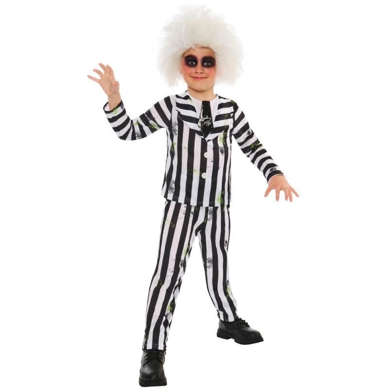 Rubies - Beetlejuice Costume with Wig - Child - Fancy Dress Central