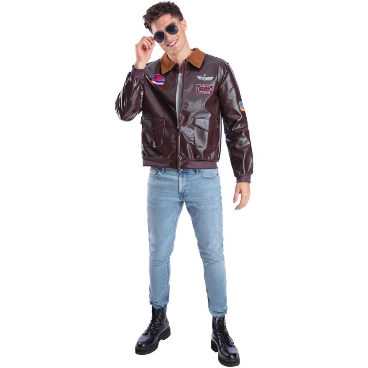 Smiffys - Top Gun Bomber Jacket - Men - Fancy Dress Central
