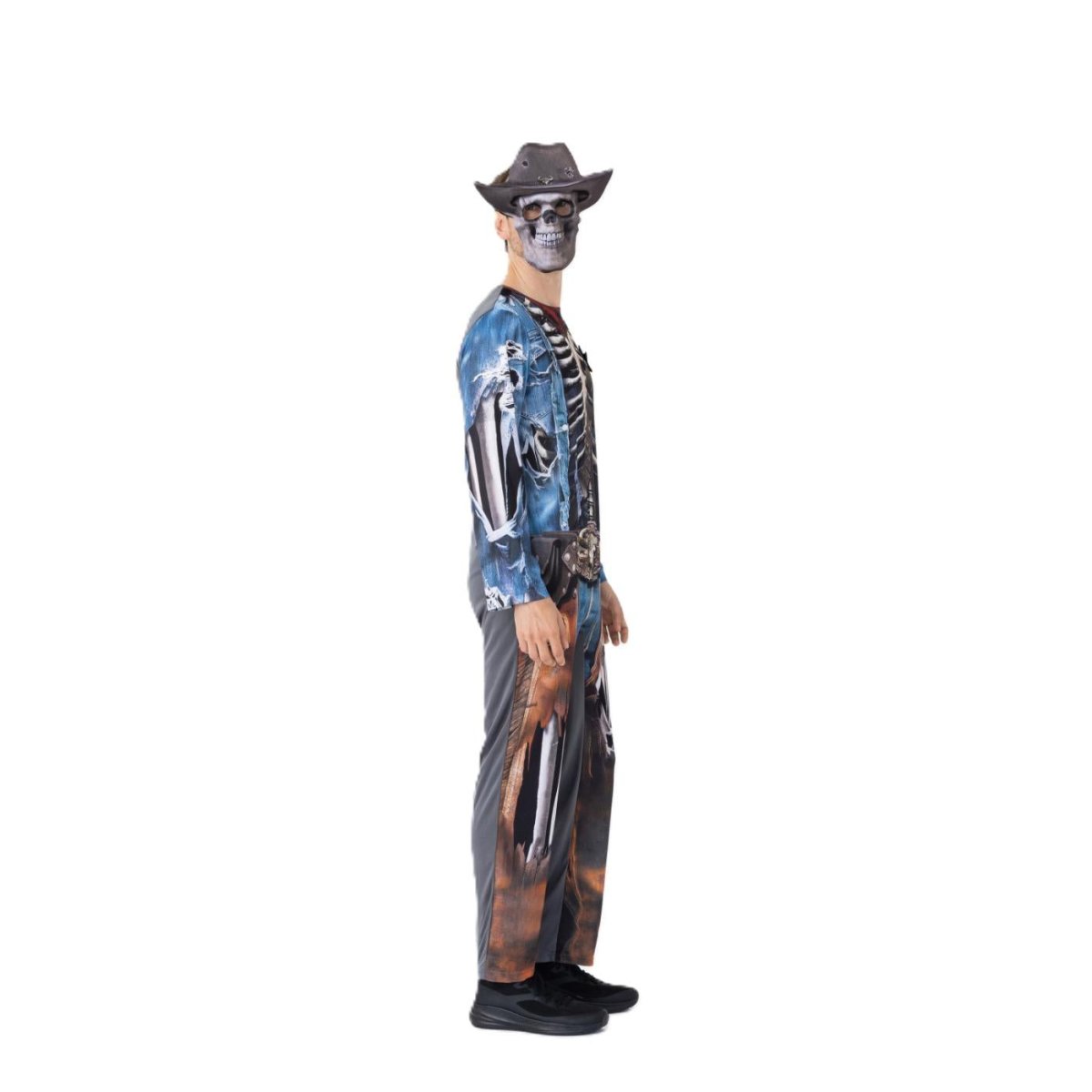 Blues Group - Zombie Skeleton Cowboy Costume - Men - Fancy Dress Central