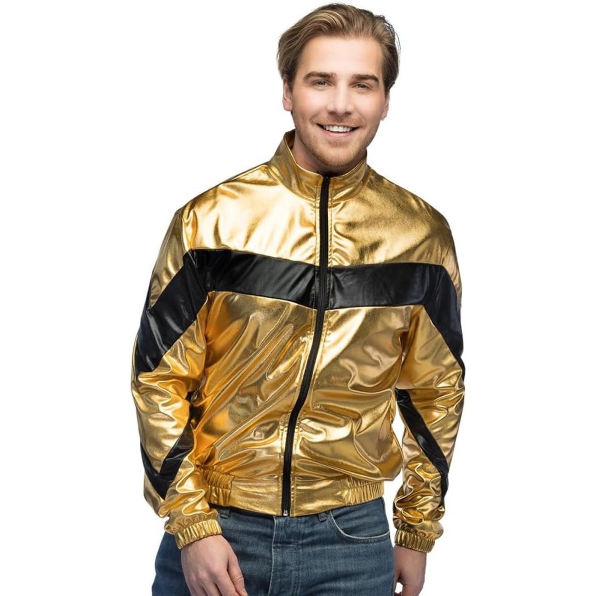 Boland - Metallic Cosmic Jacket (Gold) - Men - Fancy Dress Central