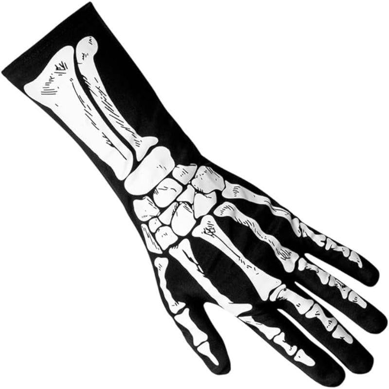 Boland - Skeleton Bone Gloves - Adult - Fancy Dress Central