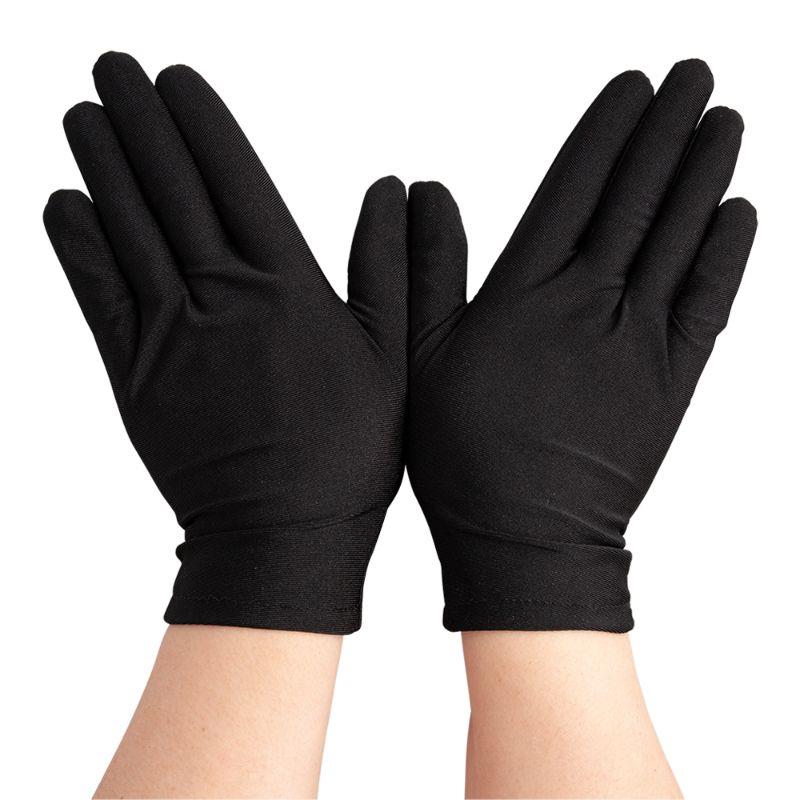 Wicked Costumes Ltd - Short Gloves (Black) - Adult - Fancy Dress Central