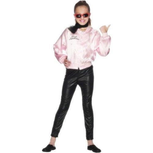Smiffys - Grease Pink Ladies Jacket - Girls - Fancy Dress Central