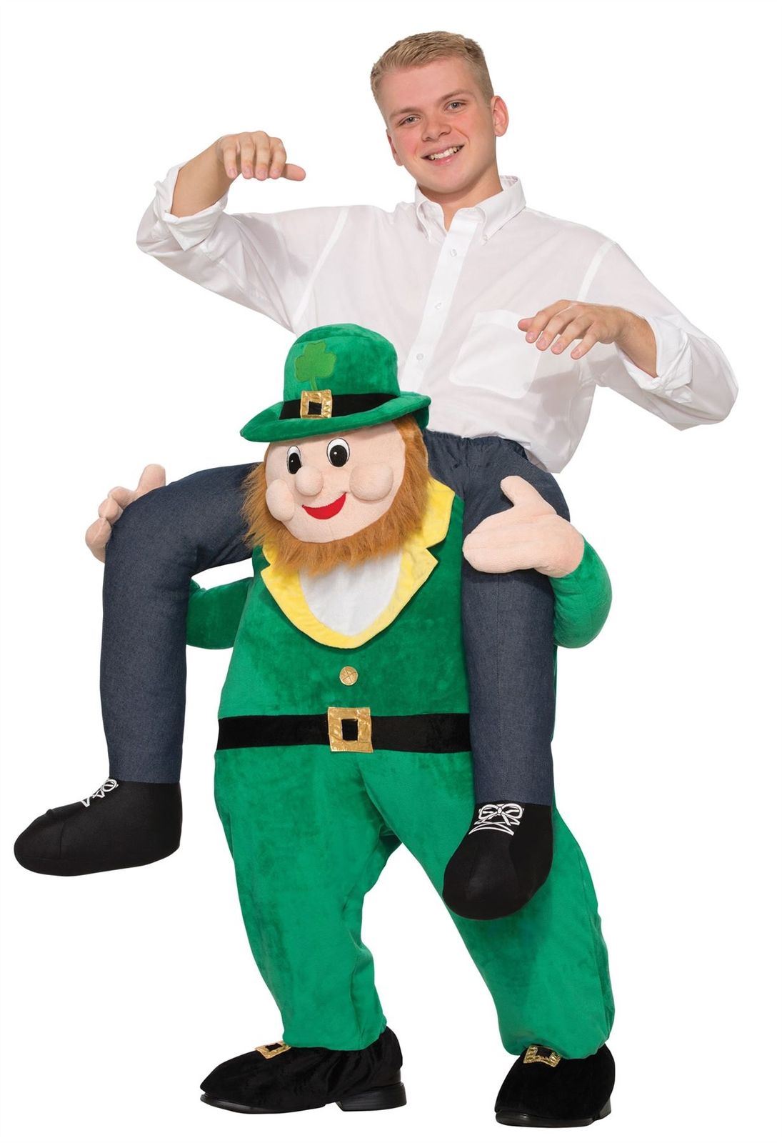 Leprechaun Piggy Back Costume - Adult