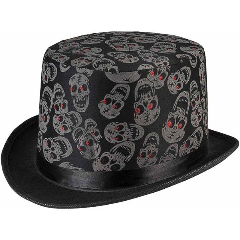 Boland - Skull Top Hat - Adult - Fancy Dress Central
