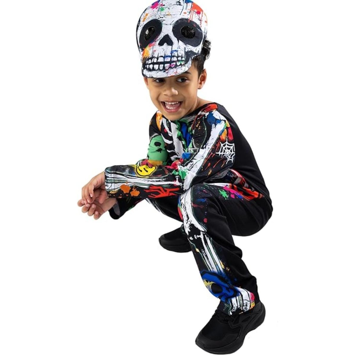 Blues Group - Graffiti Skeleton Costume - Child - Fancy Dress Central