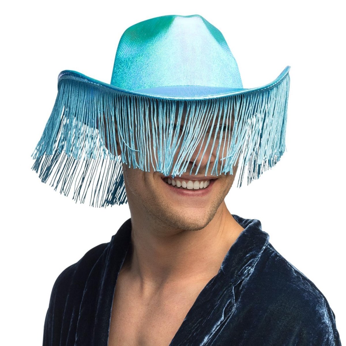 Fancy Dress Central - Fabulous Cowboy Hat (Blue) - Adult - Fancy Dress Central
