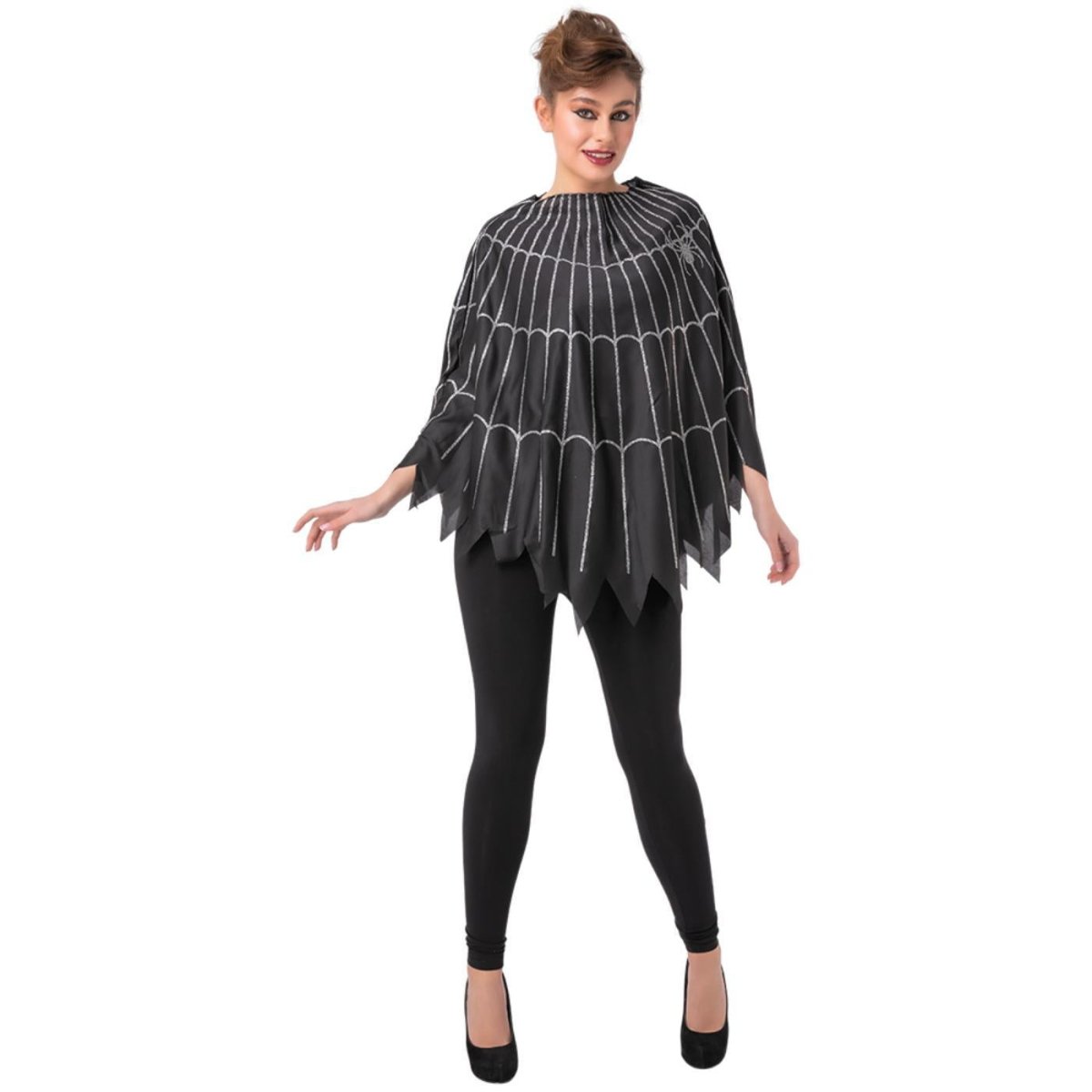 Wicked Costumes - Spider Web Poncho - Adult - Fancy Dress Central