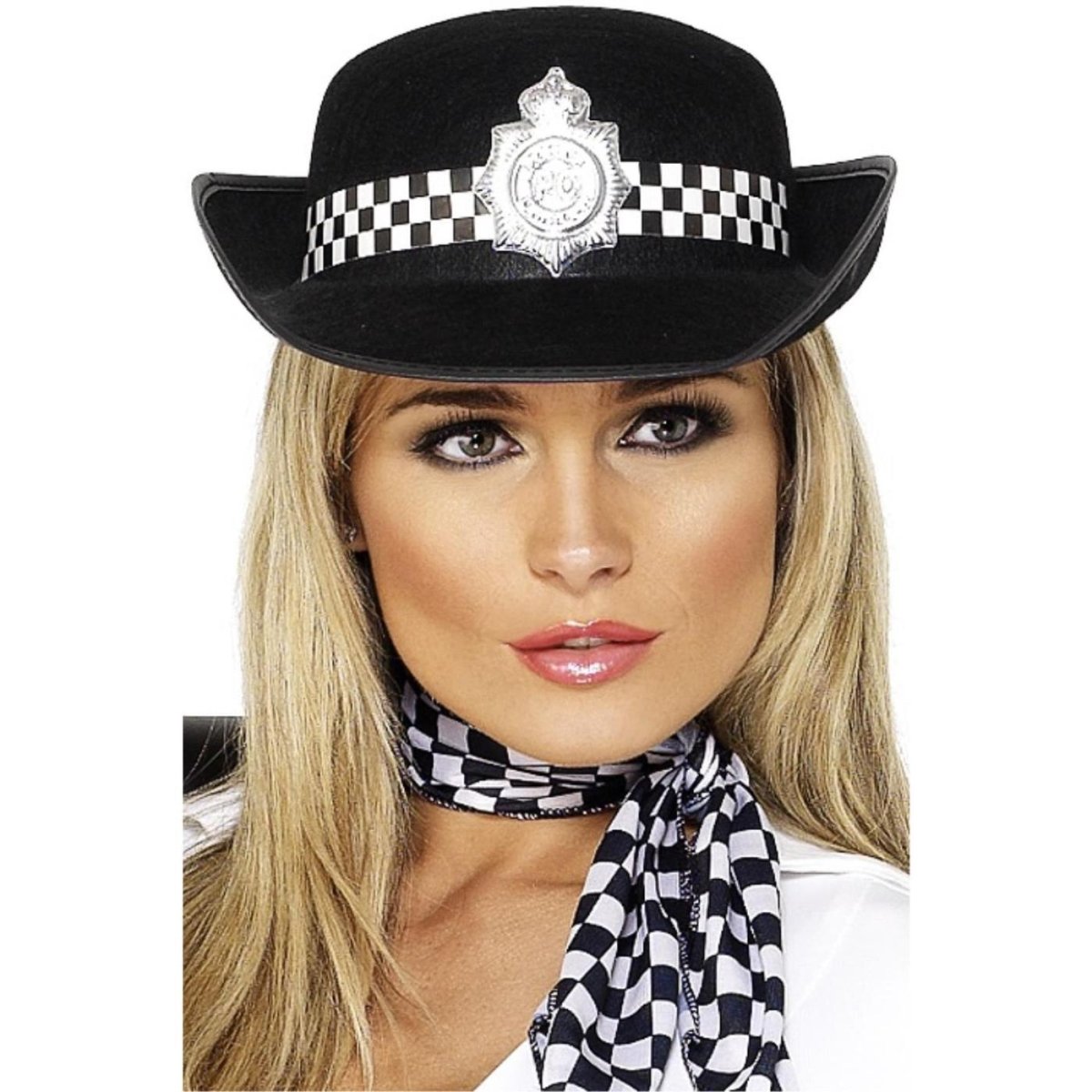 Smiffys - Policewoman Hat - Women - Fancy Dress Central