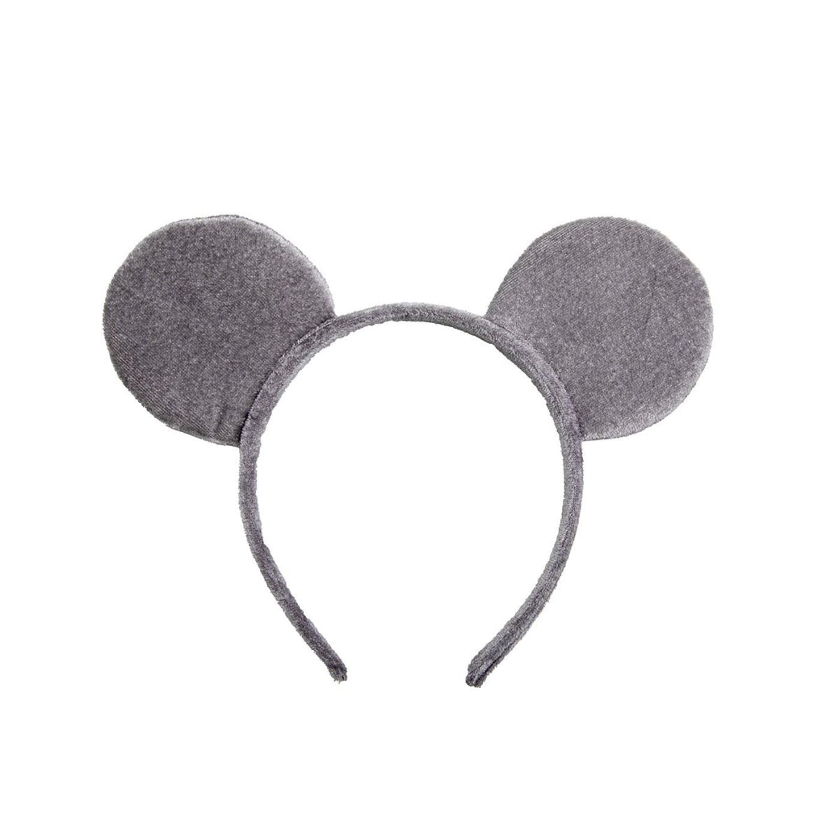 Wicked Costumes Ltd - Velour Ears on a Headband (Mouse) - Adult - Fancy Dress Central