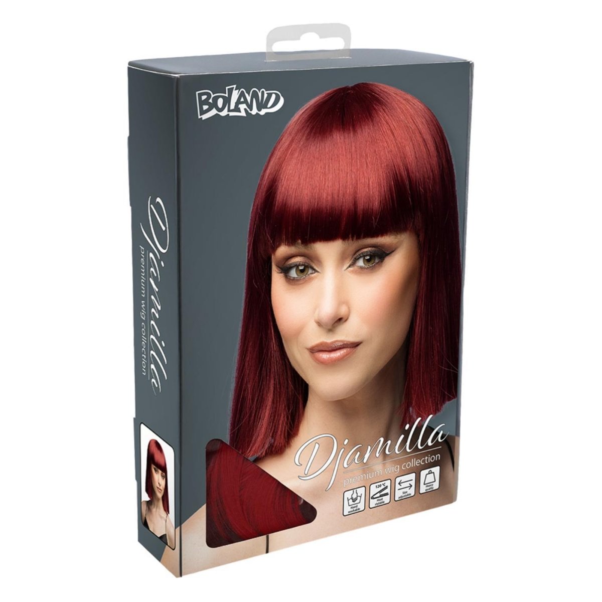 Fancy Dress Central - Bob Wig with Fringe (Brown) - Adult - Fancy Dress Central