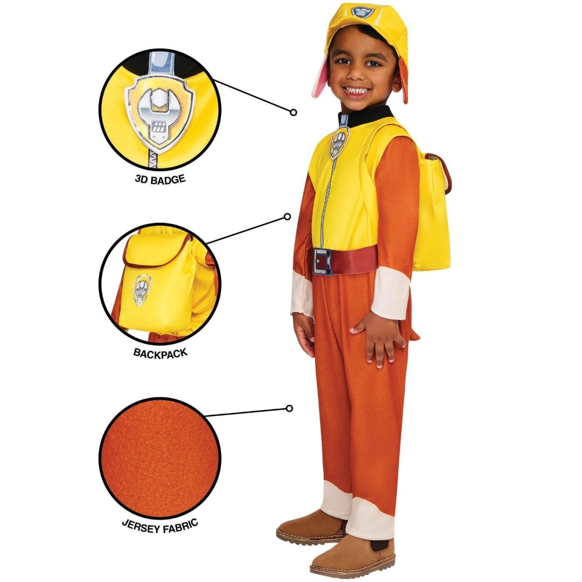 Rubies - Rubble Paw Patrol Costume - Child - Fancy Dress Central