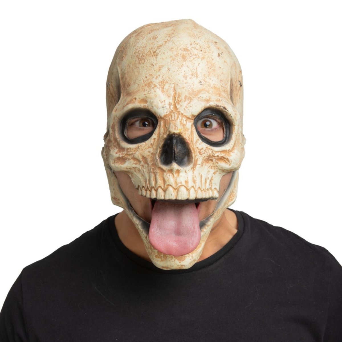Wicked Costumes Ltd - Moving Mouth Skull Mask - Adult - Fancy Dress Central