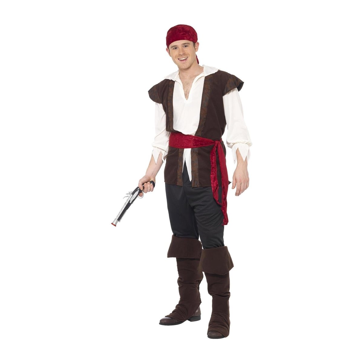 Smiffys - Pirate Costume - Men - Fancy Dress Central
