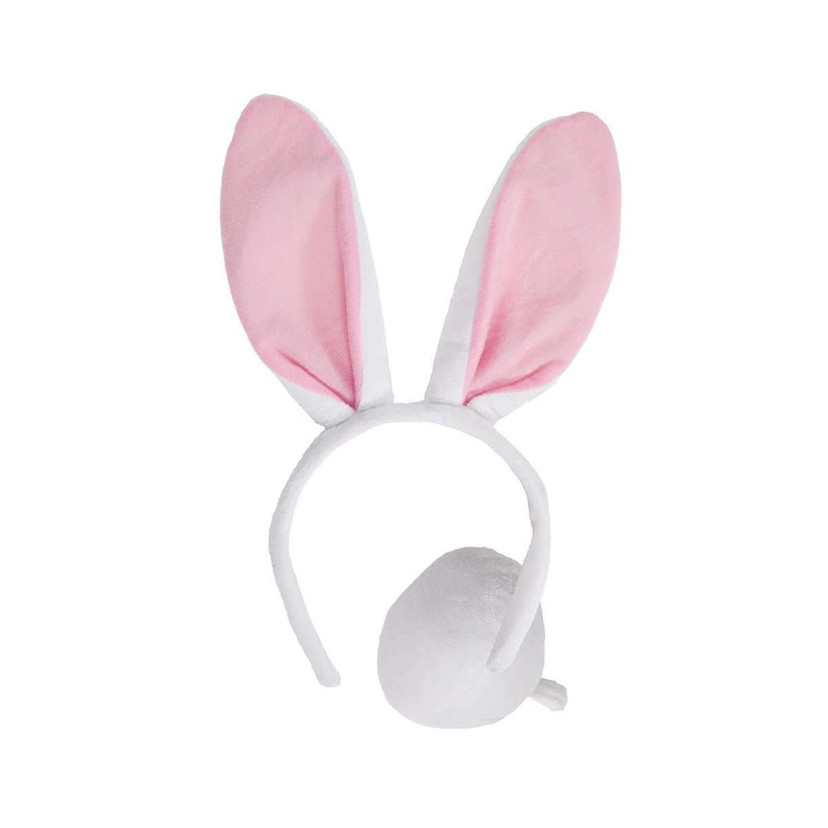 Wicked Costumes Ltd - White Bunny Rabbit Ears & Tail - Child - Fancy Dress Central