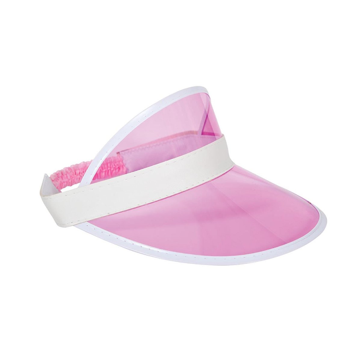 Wicked Costumes Ltd - Casino Visor Hat (Pink) - Adult - Fancy Dress Central