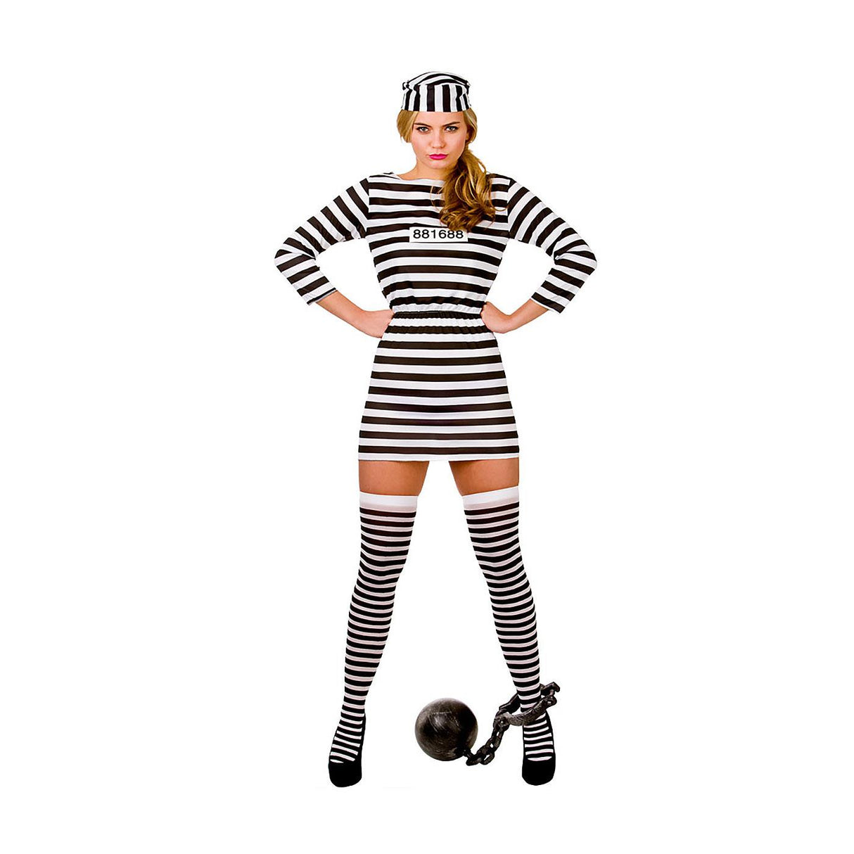 Jailbird Cutie Costume - Women