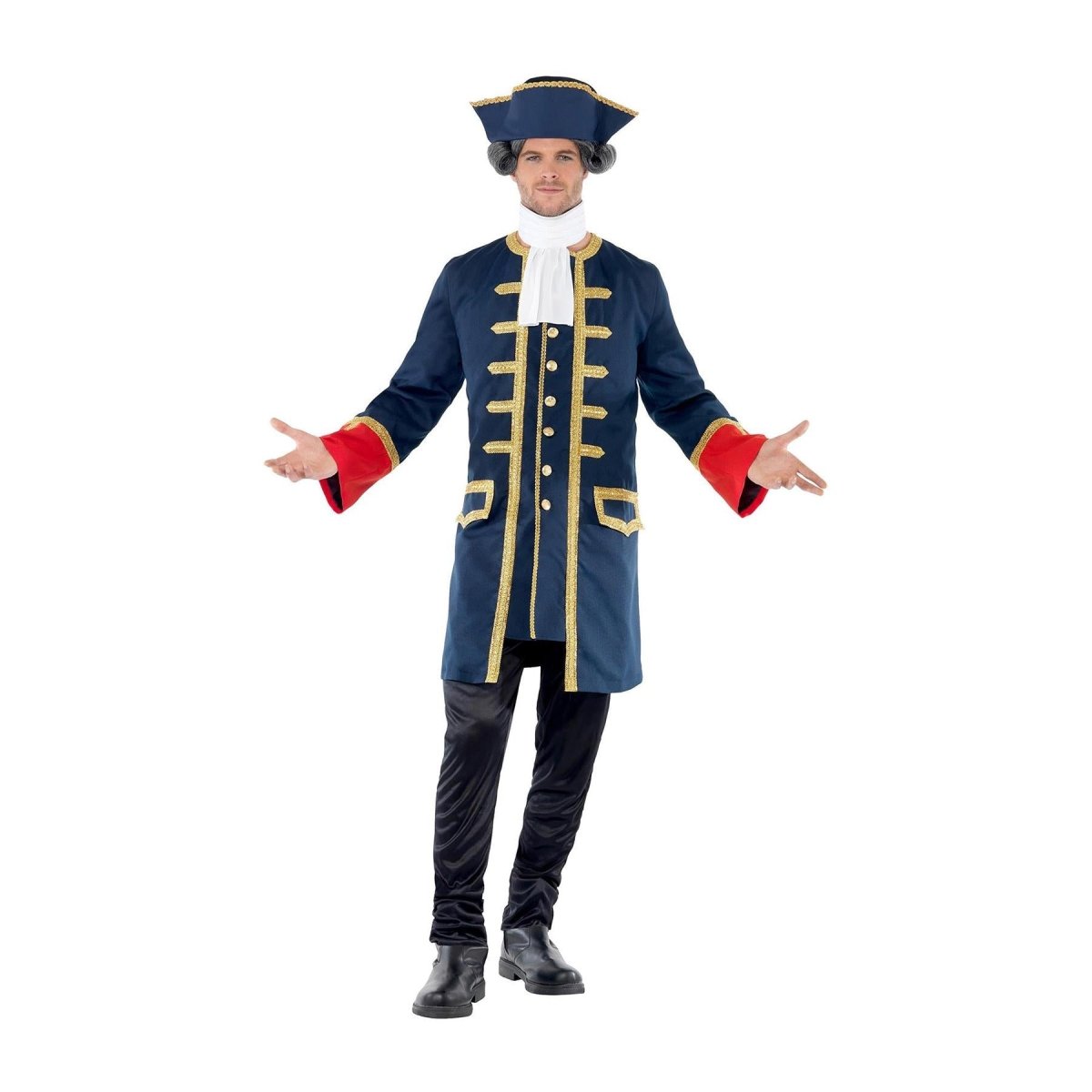 Smiffys - Pirate Commander Costume - Men - Fancy Dress Central