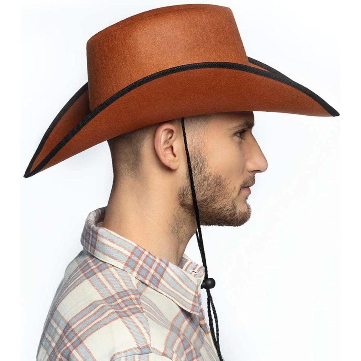 Boland - Wichita Cowboy Hat (Brown) - Adult - Fancy Dress Central