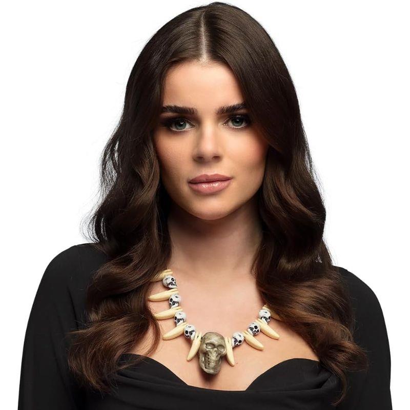 Boland - Skull & Tooth Necklace - Adult - Fancy Dress Central