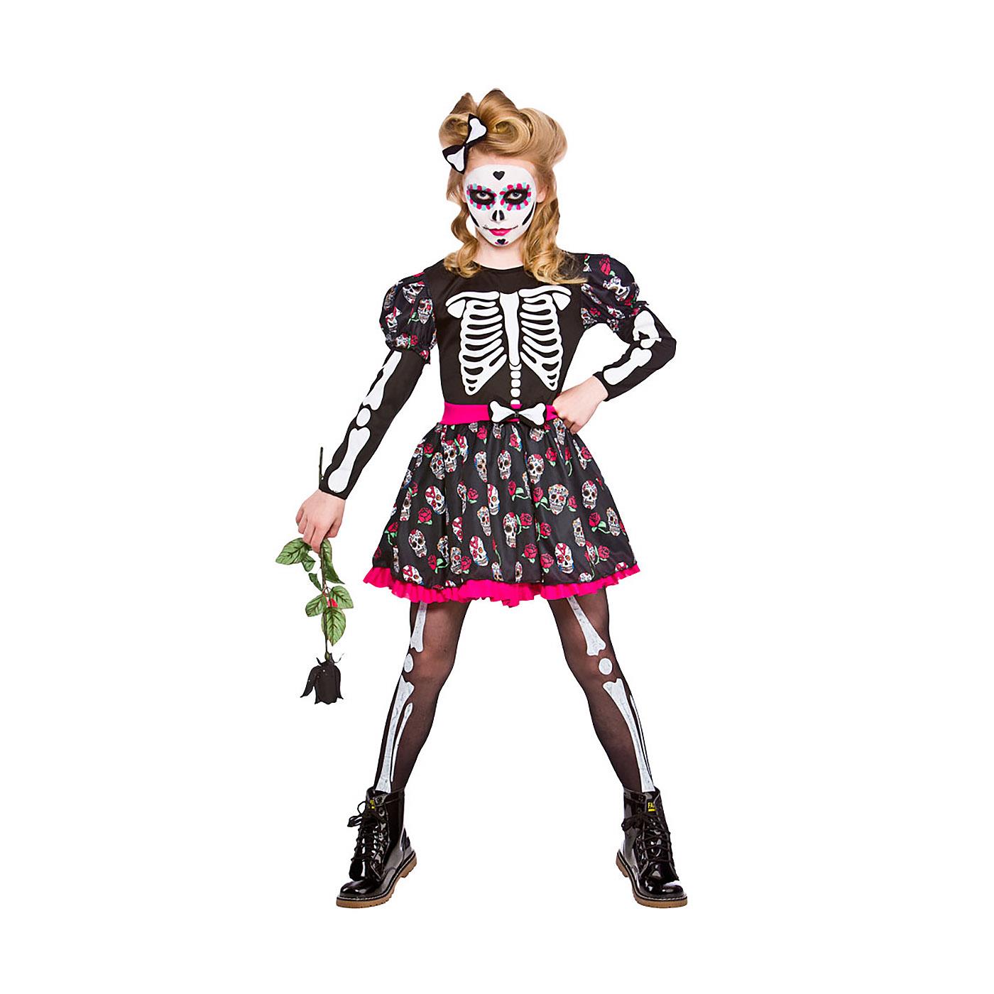Skull Of The Dead Costume - Girls