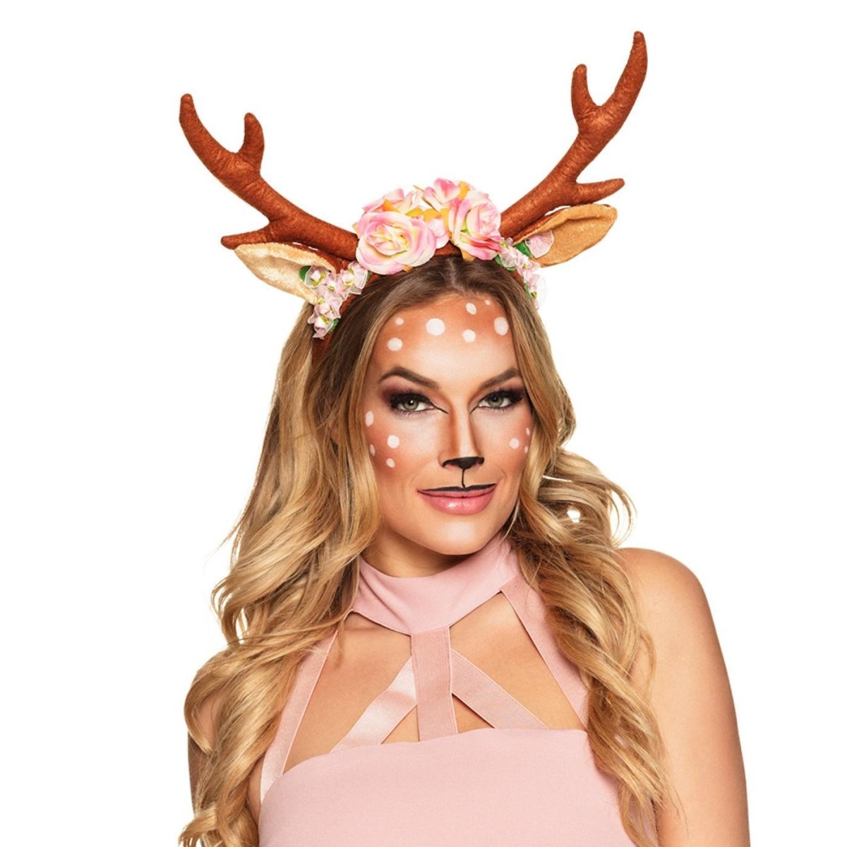 Boland - Lovely Reindeer Horns on a Headband - Women - Fancy Dress Central