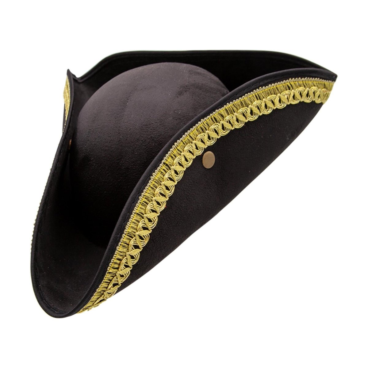 Wicked Costumes Ltd - Pirate Hat with Gold Rim - Adult - Fancy Dress Central