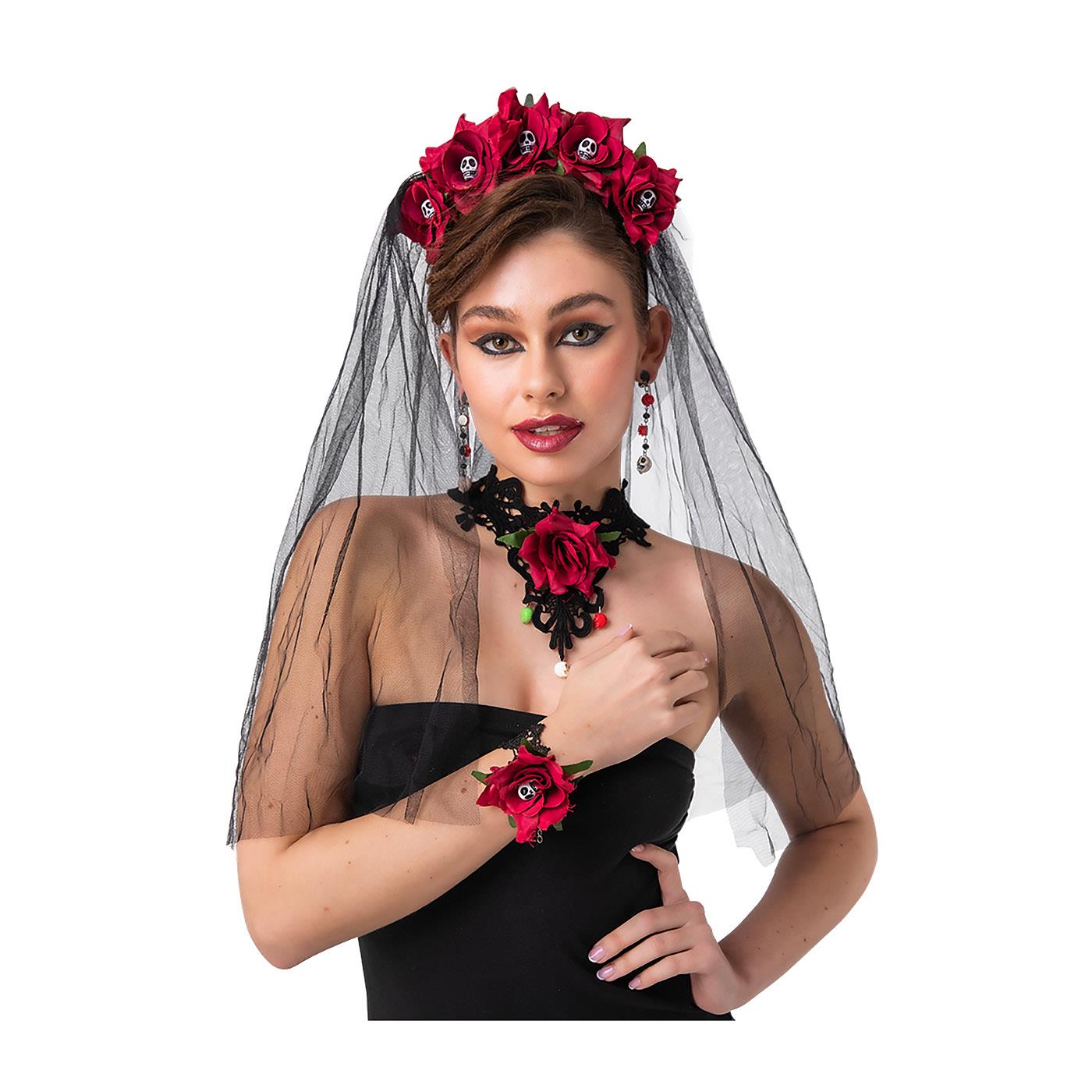 Wicked Costumes - Day of the Dead Accessory Set (4 Piece) - Adult