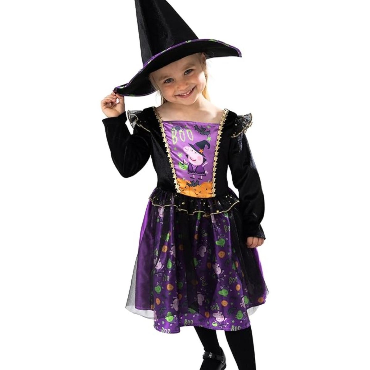 Blues Group - Peppa Pig Witch Costume - Girls - Fancy Dress Central