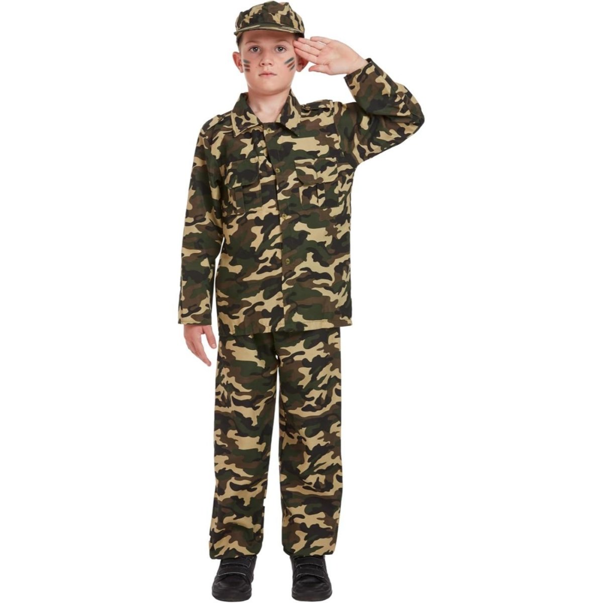 Henbrandt - Army Costume - Boys - Fancy Dress Central
