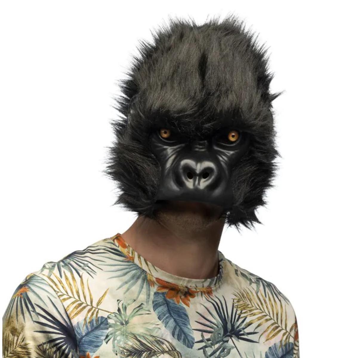 Boland - Gorilla Plush Half Mask - Adult - Fancy Dress Central