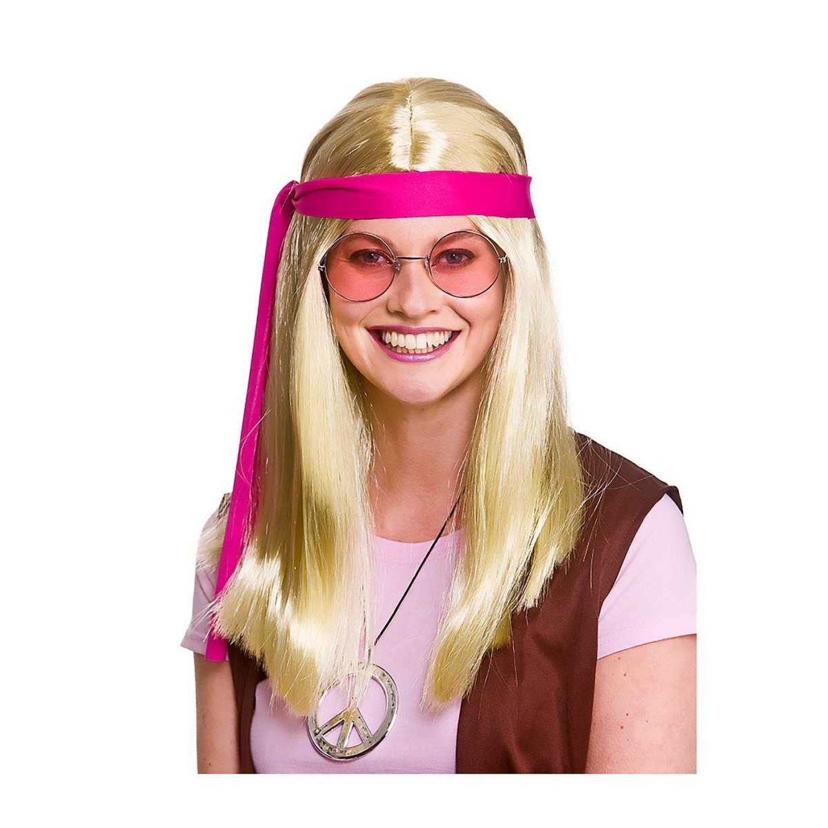 Wicked Costumes Ltd - Woodstock Hippie Kit (Blonde) - Adult - Fancy Dress Central