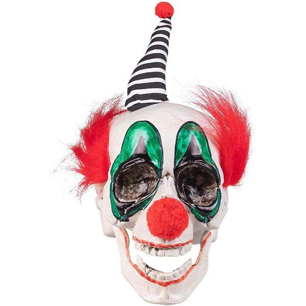 Clown Skull with Movable Jaw - Party Decoration