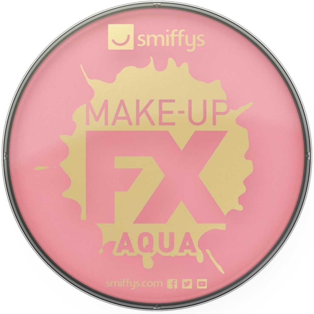 Smiffys - Make - Up FX Face and Body Paint - Pink - Fancy Dress Central