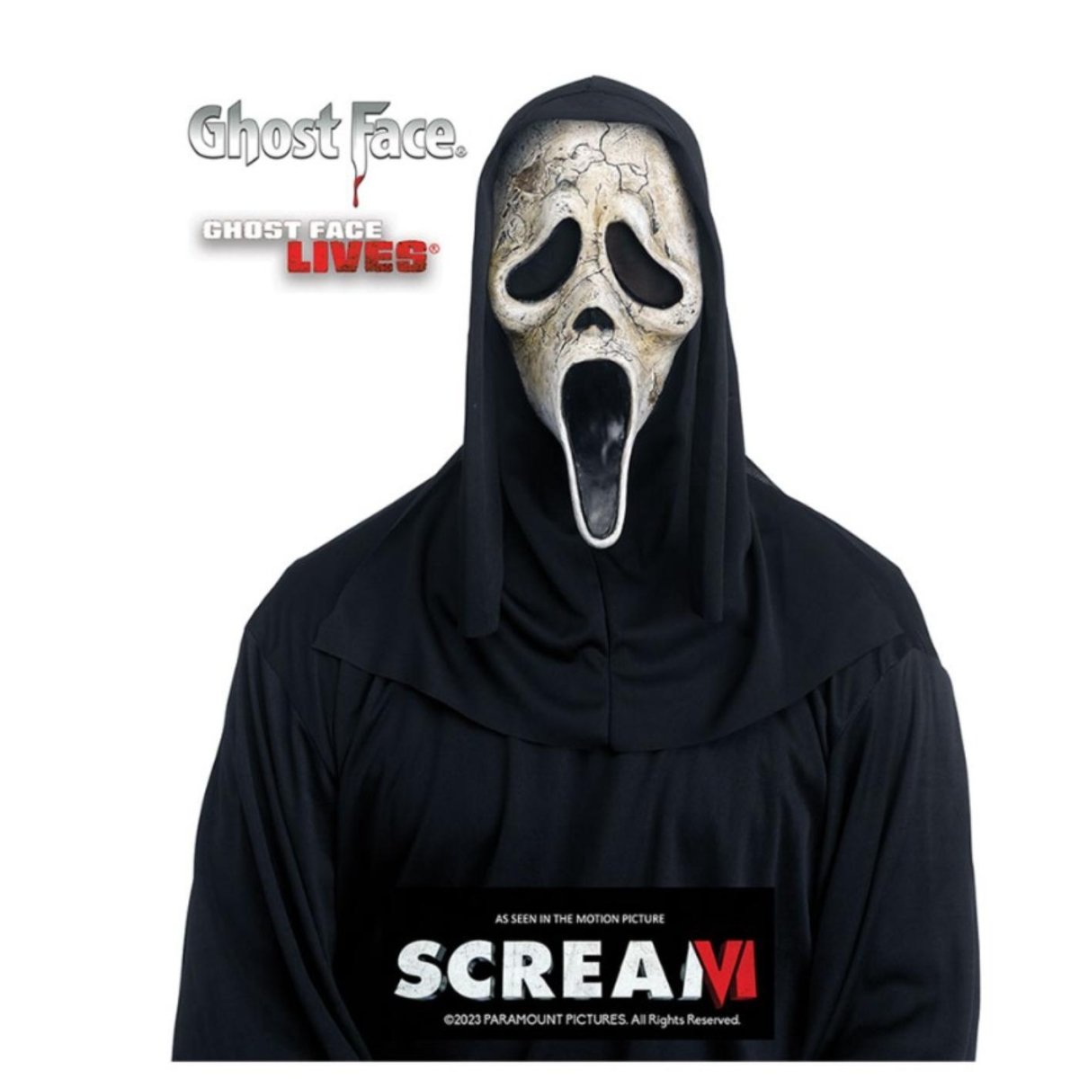 Wicked Costumes - Ghost Face Scream VI Aged Mask - Adult - Fancy Dress Central
