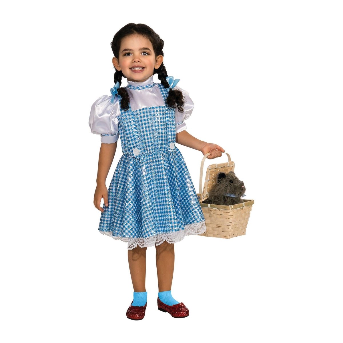 Rubies - Dorothy Sequin Dress Wizard of Oz Costume - Girls - Fancy Dress Central