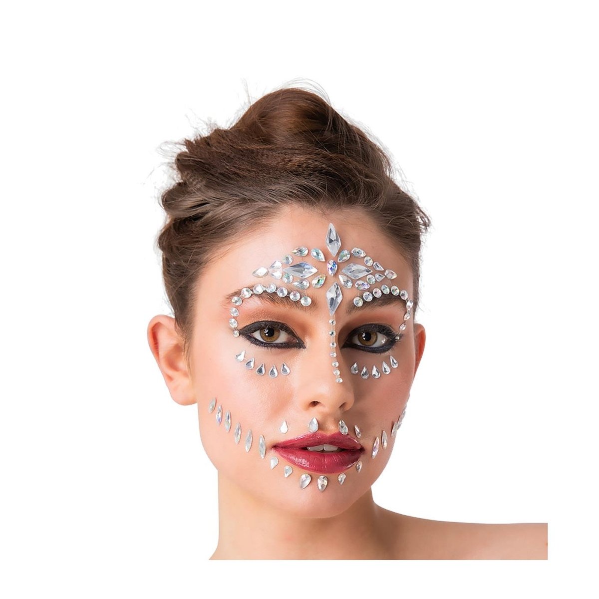Wicked Costumes Ltd - Sugar Skull Face Jewels - Adult - Fancy Dress Central