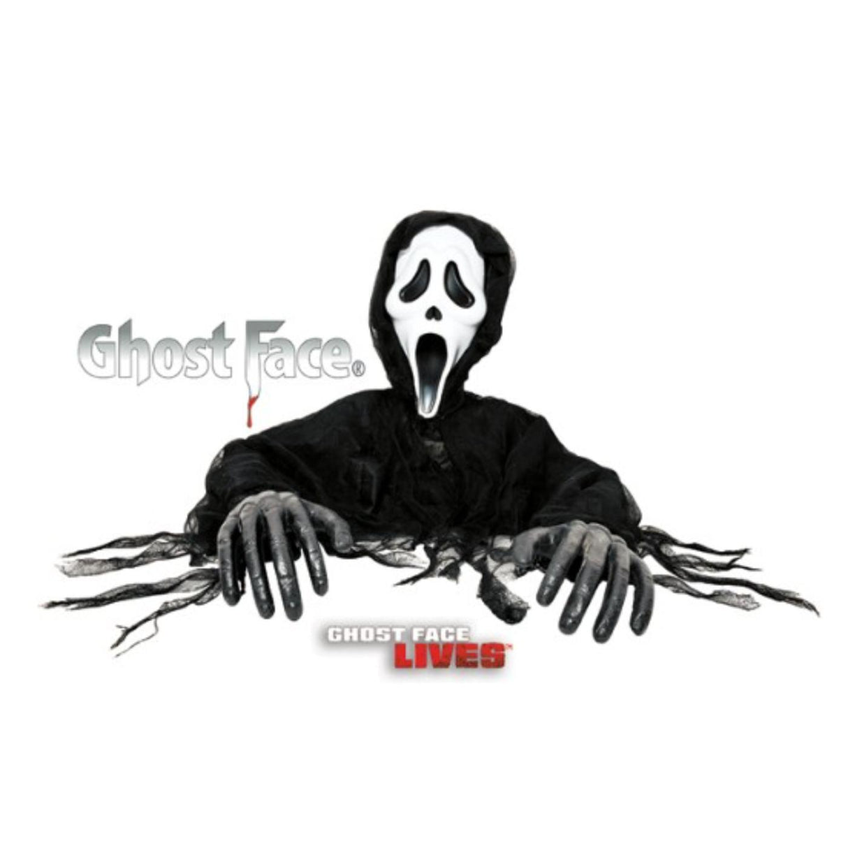 Scream Ghost Face Grave Breaker Prop – Life-Size Halloween Decoration