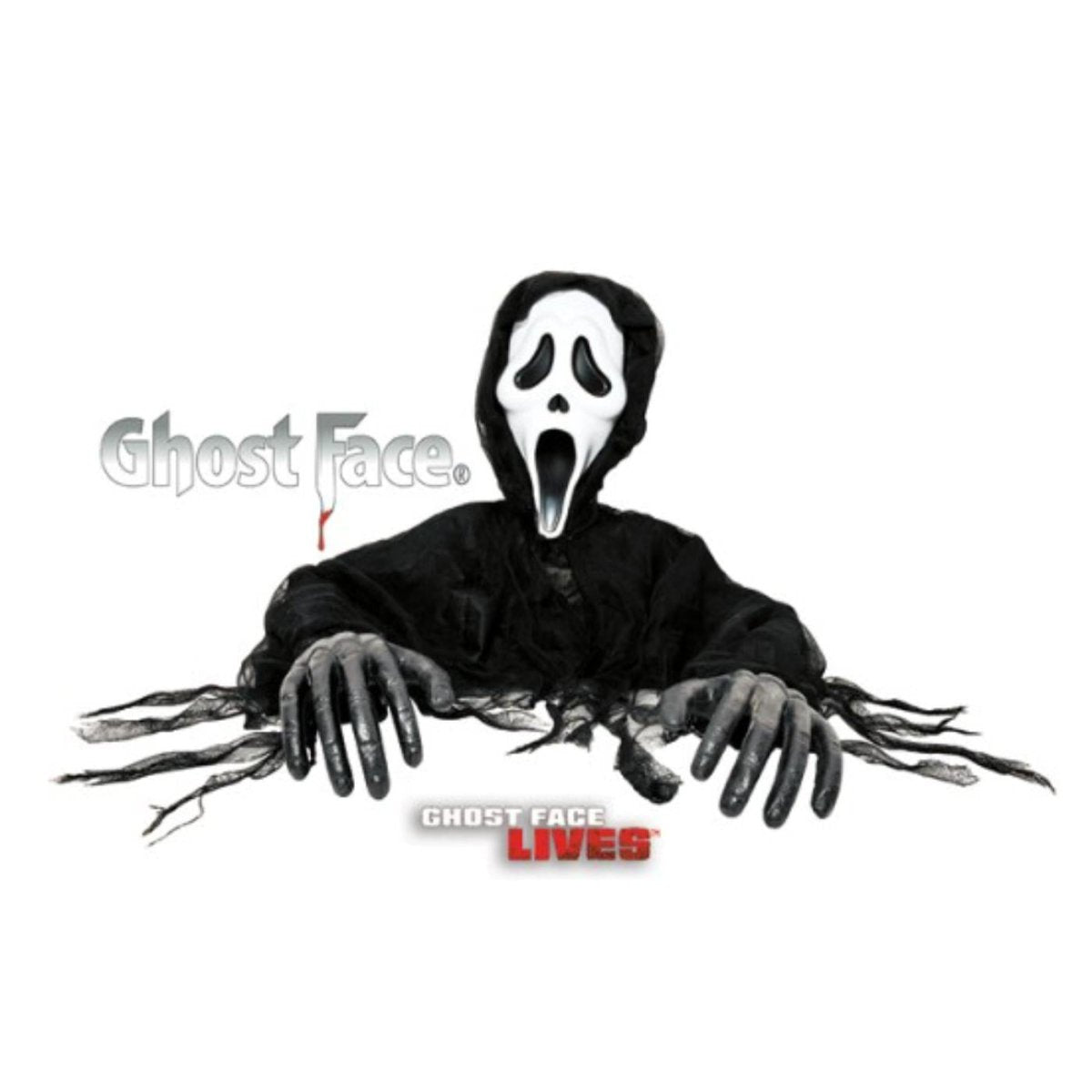 Wicked Costumes Ltd - Scream Ghost Face Grave Breaker Prop – Life - Size Halloween Decoration - Fancy Dress Central