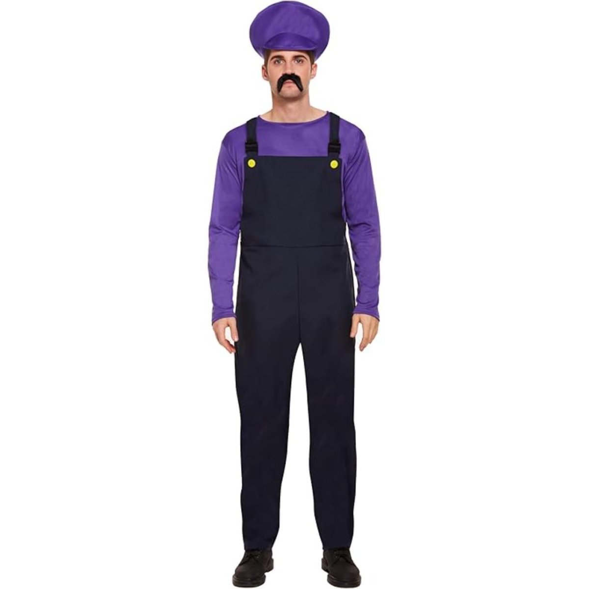 Henbrandt - Super Workman Costume (Purple) - Men - Fancy Dress Central