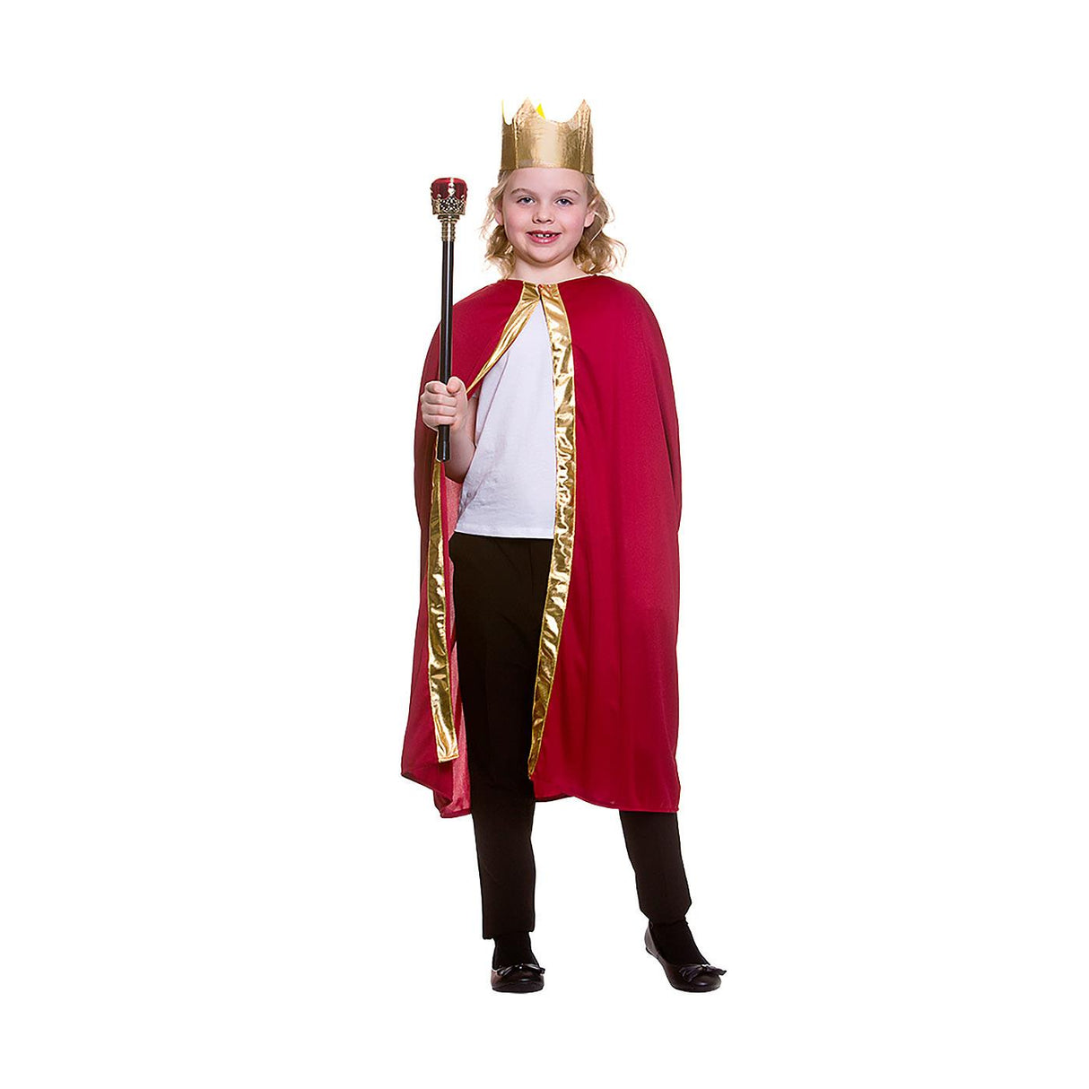 Kings Robe & Crown (Red) - Child