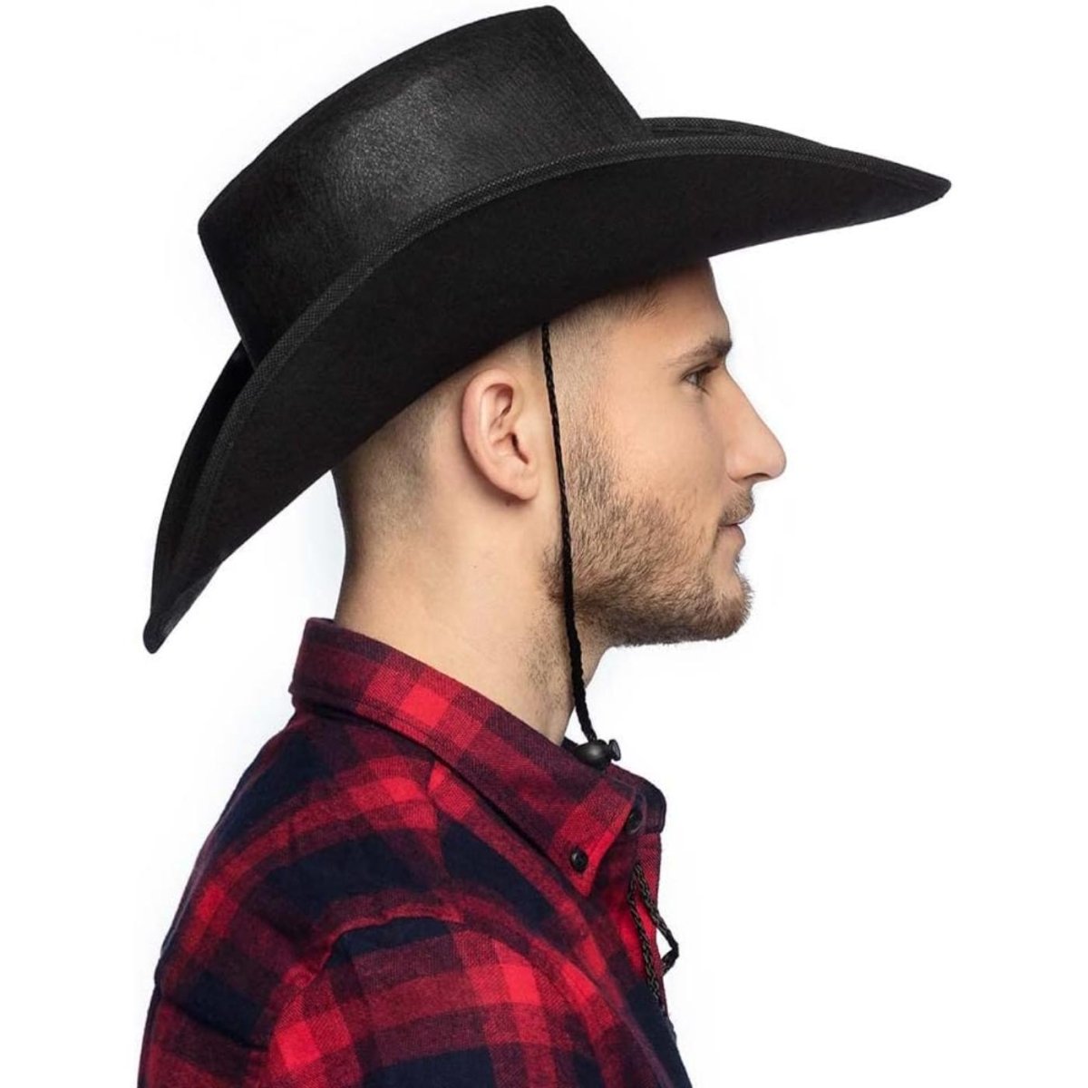 Boland - Wichita Cowboy Hat (Black) - Adult - Fancy Dress Central