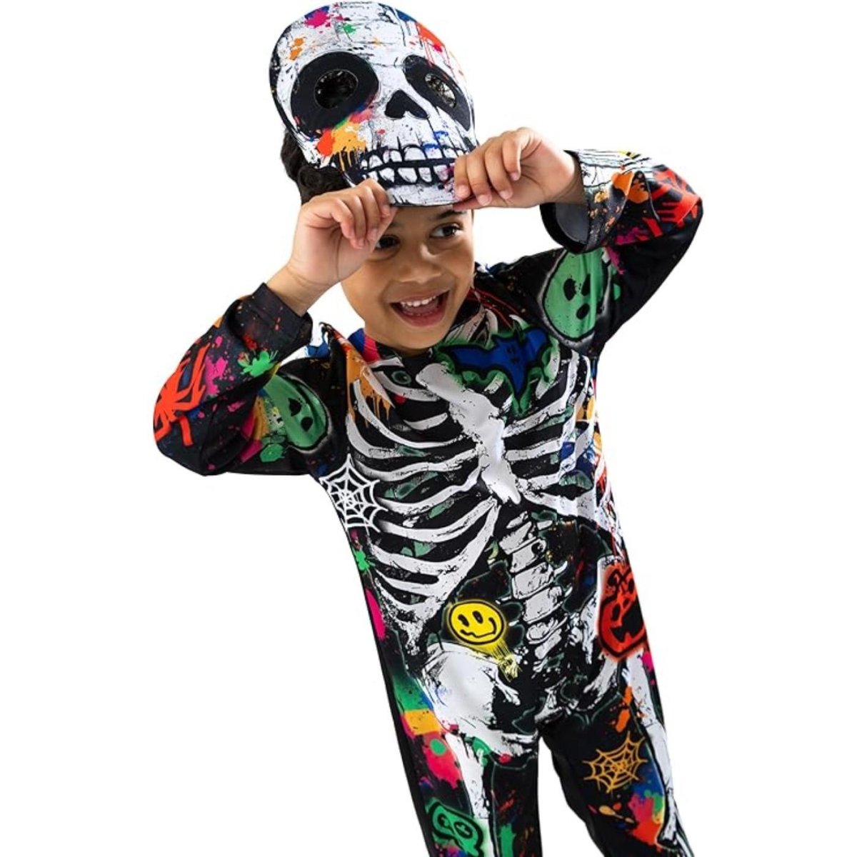 Blues Group - Graffiti Skeleton Costume - Child - Fancy Dress Central