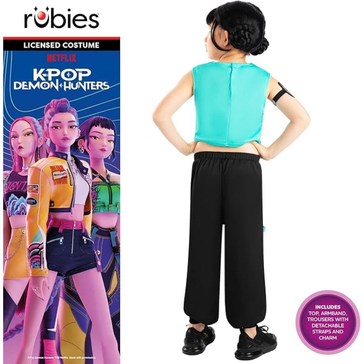 Rubies - Zoey Core Look K - Pop Demon Hunters Costume - Girls - Fancy Dress Central