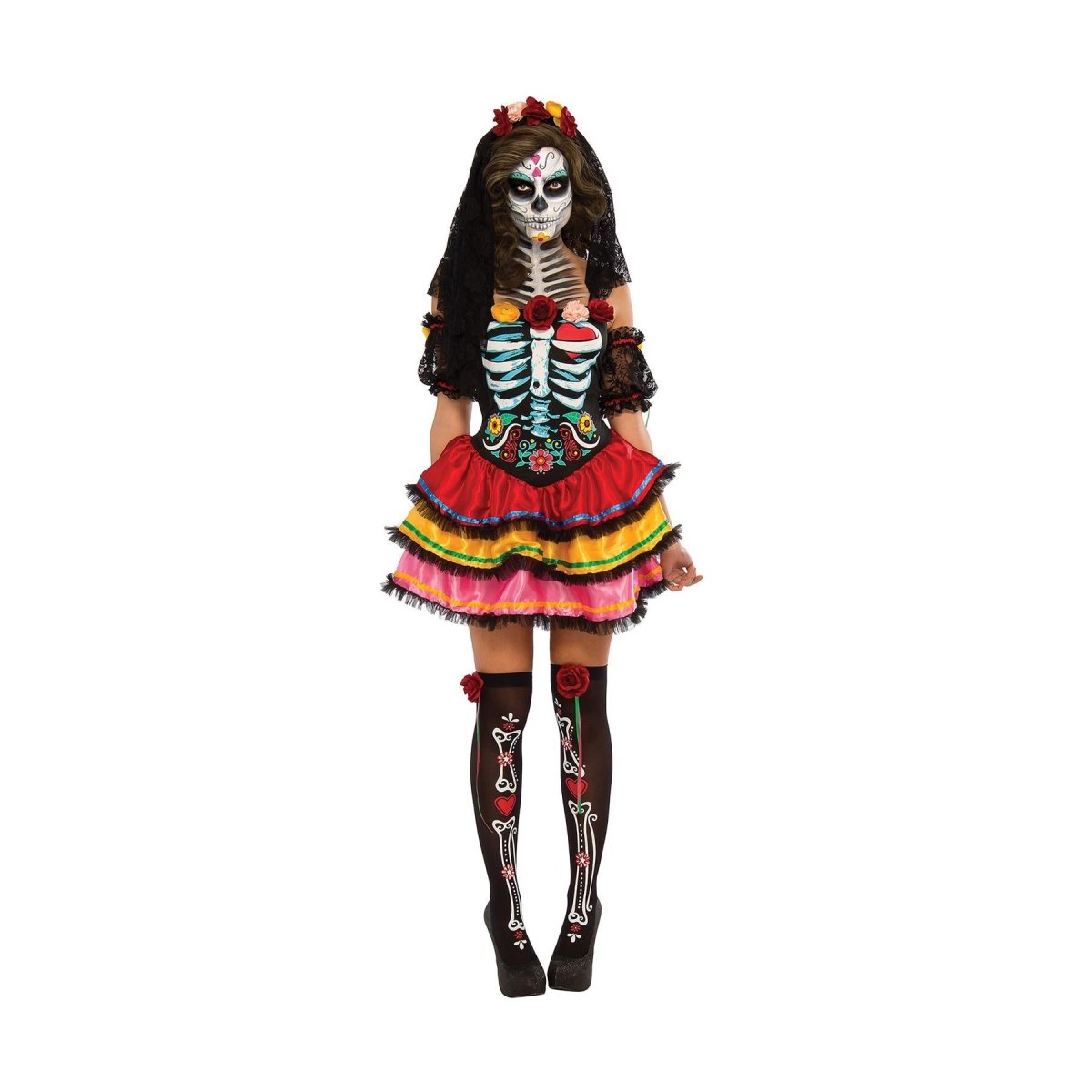 Rubies - Day of The Dead Senorita Costume - Women - Fancy Dress Central