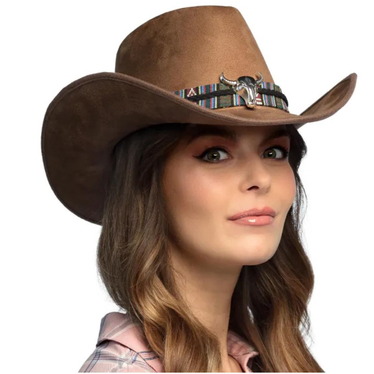 Boland - Django Cowboy Hat (Brown) - Adult - Fancy Dress Central